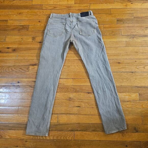 AllSaints Rex Slim Fit Jeans Mens 30x32 Brown - Picture 6 of 7